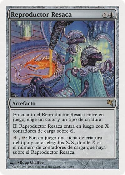 Riptide Replicator Spanish Reproductor Resaca Magic Encyclopedia 2005 (Salvat/Hachette) Magic card
