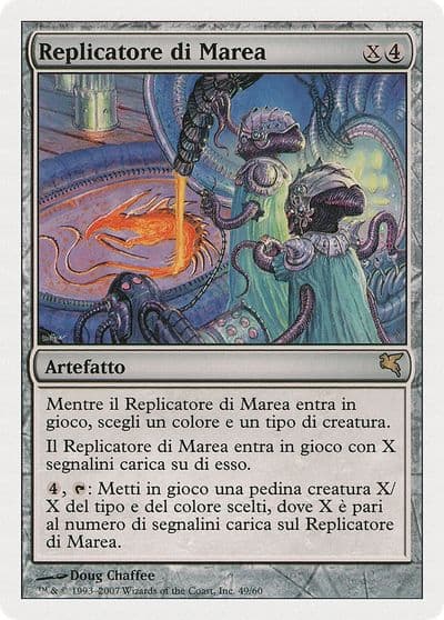 Riptide Replicator Italian Replicatore di Marea Magic Encyclopedia 2005 (Salvat/Hachette) Magic card