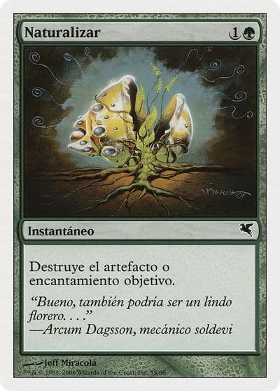 Naturalize Spanish Naturalizar Magic Encyclopedia 2005 (Salvat/Hachette) Magic card