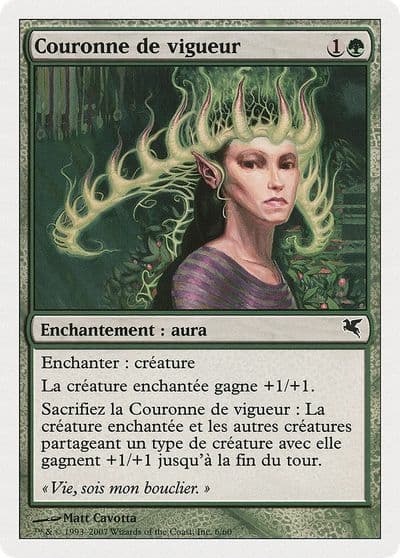 Crown of Vigor French Couronne de vigueur Magic Encyclopedia 2005 (Salvat/Hachette) Magic card