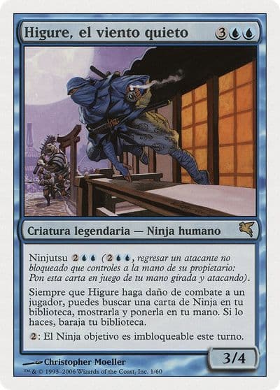 Higure the Still Wind Spanish Higure el viento quieto Magic Encyclopedia 2005 (Salvat/Hachette) Magic card