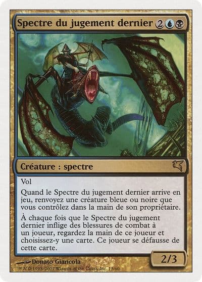 Doomsday Specter French Spectre du jugement dernier Magic Encyclopedia 2005 (Salvat/Hachette) Magic card