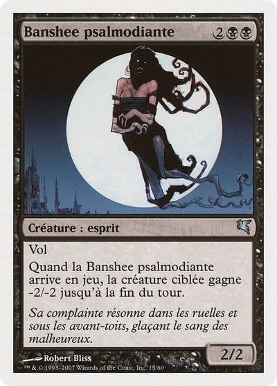 Keening Banshee French Banshee psalmodiante Magic Encyclopedia 2005 (Salvat/Hachette) Magic card