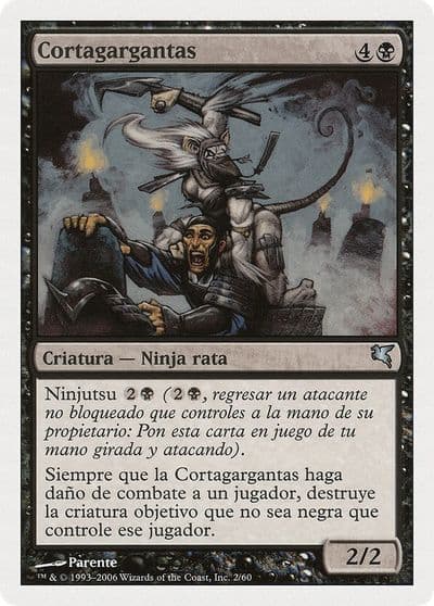 Throat Slitter Spanish Cortagargantas Magic Encyclopedia 2005 (Salvat/Hachette) Magic card