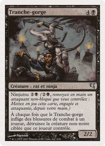Throat Slitter French Tranche gorge Magic Encyclopedia 2005 (Salvat/Hachette) Magic card