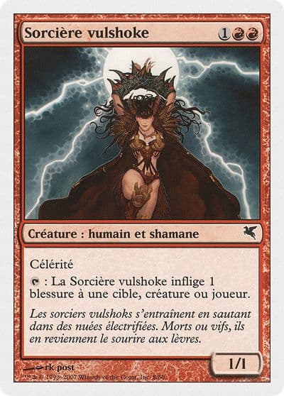 Vulshok Sorcerer French Sorciere vulshoke Magic Encyclopedia 2005 (Salvat/Hachette) Magic card