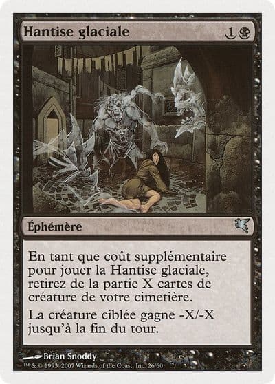 Chill Haunting French Hantise glaciale Magic Encyclopedia 2005 (Salvat/Hachette) Magic card