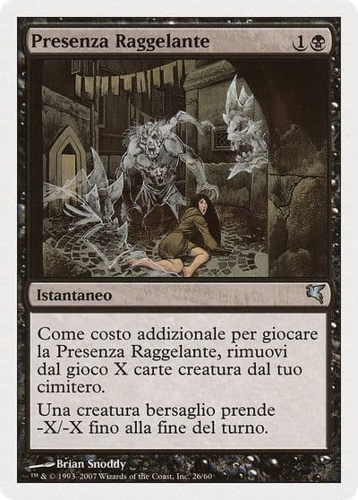 Chill Haunting Italian Presenza Raggelante Magic Encyclopedia 2005 (Salvat/Hachette) Magic card