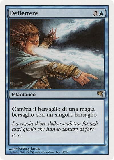 Deflection Italian Deflettere Magic Encyclopedia 2005 (Salvat/Hachette) Magic card