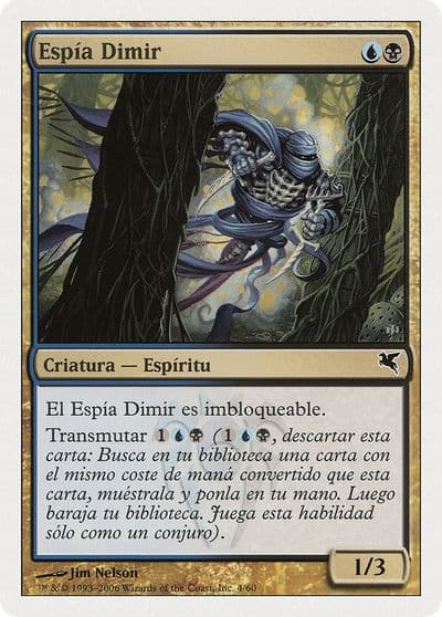 Dimir Infiltrator Spanish Espia Dimir Magic Encyclopedia 2005 (Salvat/Hachette) Magic card