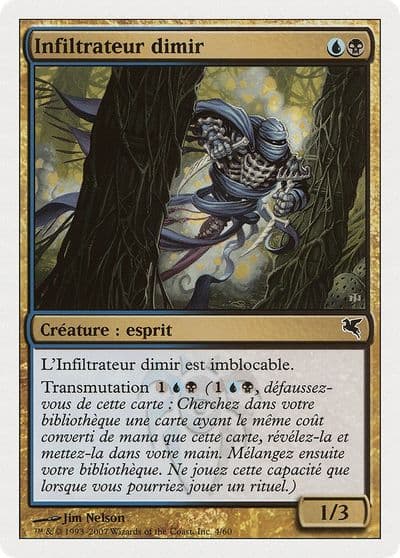 Dimir Infiltrator French Infiltrateur Dimir Magic Encyclopedia 2005 (Salvat/Hachette) Magic card