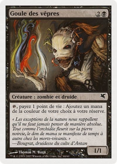 Vesper Ghoul French Goule des vepres Magic Encyclopedia 2005 (Salvat/Hachette) Magic card