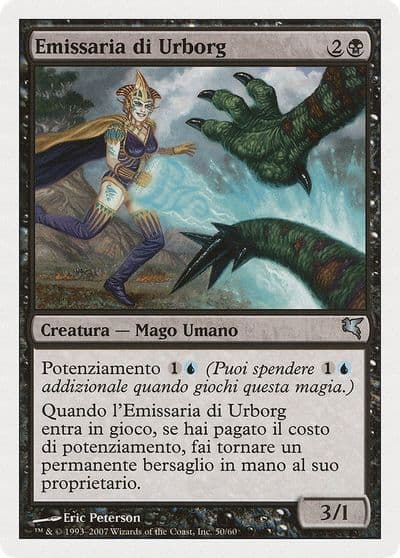 Urborg Emissary Italian Emissaria di Urborg Magic Encyclopedia 2005 (Salvat/Hachette) Magic card