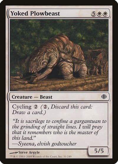 Yoked Plowbeast Shards of Alara Magic card
