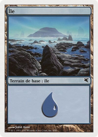 Island French Ile E8 Magic Encyclopedia 2005 (Salvat/Hachette) Magic card