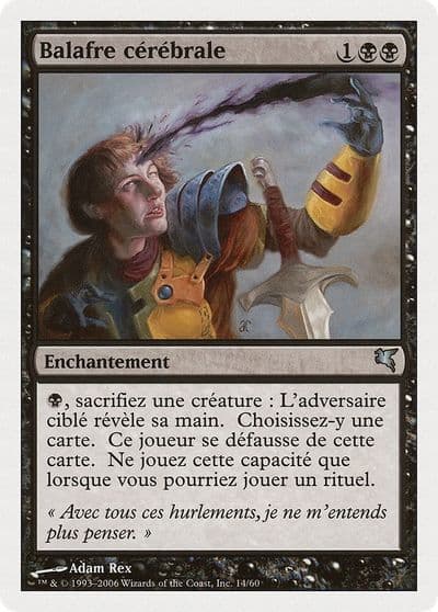 Mind Slash French Balafre cerebrale Magic Encyclopedia 2005 (Salvat/Hachette) Magic card