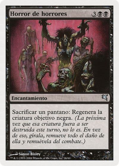 Horror of Horrors Spanish Horror de horrores Magic Encyclopedia 2005 (Salvat/Hachette) Magic card