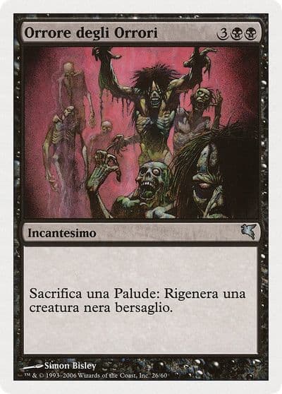 Horror of Horrors Italian Orrore degli Orrori Magic Encyclopedia 2005 (Salvat/Hachette) Magic card