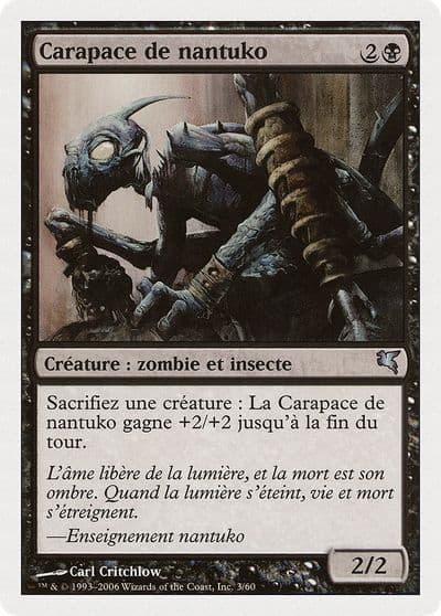 Nantuko Husk French Carapace de nantuko Magic Encyclopedia 2005 (Salvat/Hachette) Magic card