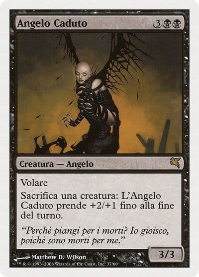 Fallen Angel Italian Angelo Caduto Magic Encyclopedia 2005 (Salvat/Hachette) Magic card