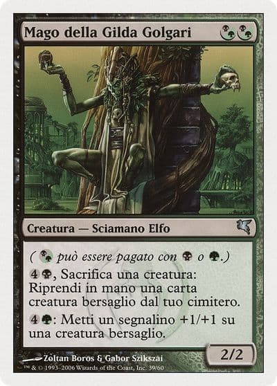 Golgari Guildmage Italian Mego della Gilda Golgari Magic Encyclopedia 2005 (Salvat/Hachette) Magic card