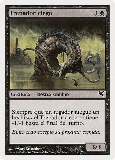 Blind Creeper Spanish Trepador ciego Magic Encyclopedia 2005 (Salvat/Hachette) Magic card
