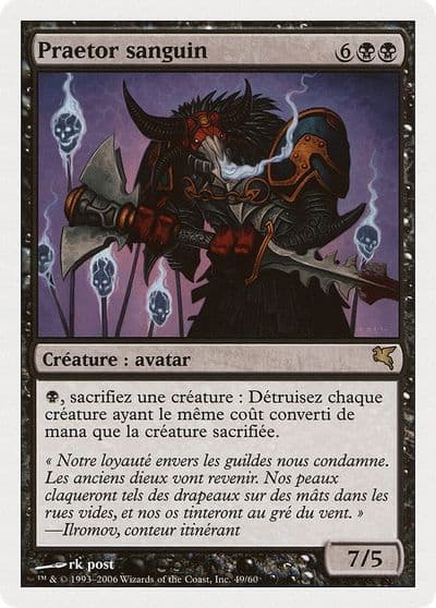 Sanguine Praetor French Praetor sanguin Magic Encyclopedia 2005 (Salvat/Hachette) Magic card