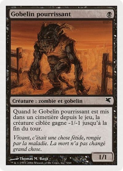 Festering Goblin French Gobelin pourrissant Magic Encyclopedia 2005 (Salvat/Hachette) Magic card