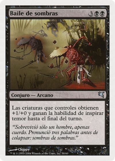 Dance of Shadows Spanish Baile de sombras Magic Encyclopedia 2005 (Salvat/Hachette) Magic card