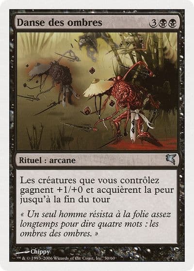 Dance of Shadows French Danse des ombres Magic Encyclopedia 2005 (Salvat/Hachette) Magic card