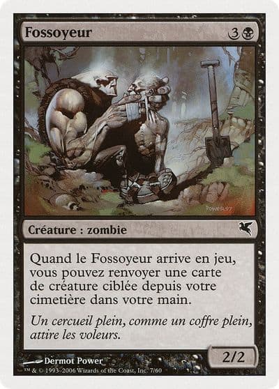 Gravedigger French Fossoyeur Magic Encyclopedia 2005 (Salvat/Hachette) Magic card