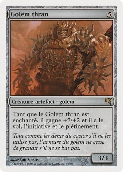 Thran Golem French Golem thran Magic Encyclopedia 2005 (Salvat/Hachette) Magic card