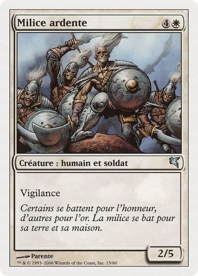 Ardent Militia French Milice ardente Magic Encyclopedia 2005 (Salvat/Hachette) Magic card
