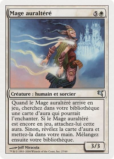 Auratouched Mage French Mage auraltere Magic Encyclopedia 2005 (Salvat/Hachette) Magic card