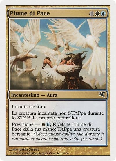 Plumes of Peace Italian Piume di Pace Magic Encyclopedia 2005 (Salvat/Hachette) Magic card