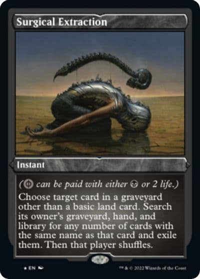 Surgical Extraction Foil Etched Double Masters 2022 Magic card