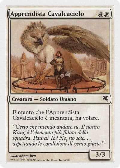 Skyrider Trainee Italian Apprendista Cavalcacielo Magic Encyclopedia 2005 (Salvat/Hachette) Magic card