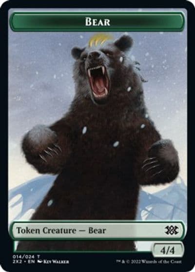 Bear Angel Double Sided Token Double Masters 2022 Magic card