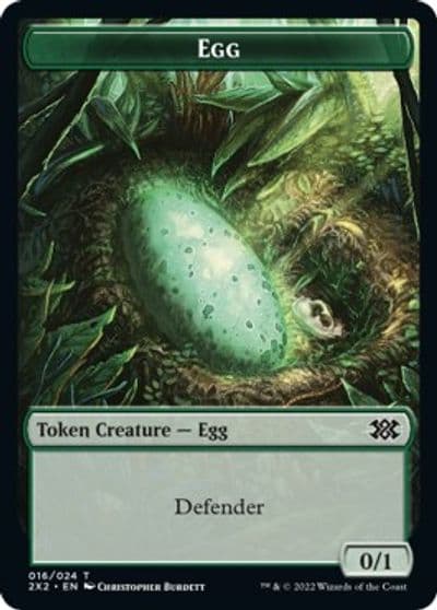 Egg Eldrazi Scion Double Sided Token Double Masters 2022 Magic card