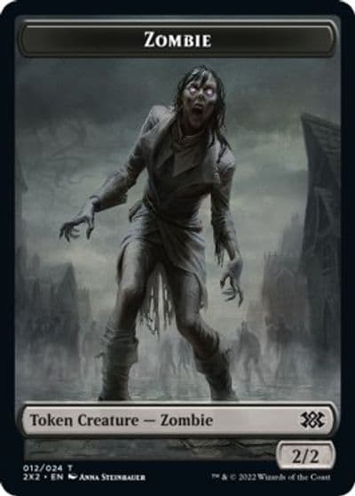 Zombie Angel Double Sided Token Double Masters 2022 Magic card