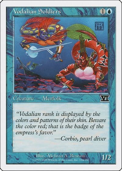 Vodalian Soldiers Classic Sixth Edition Magic card
