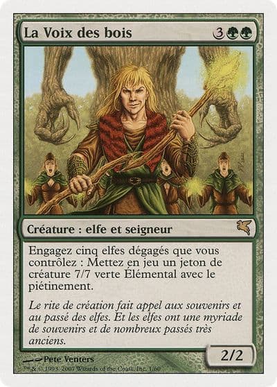 Voice of the Woods French La Voix des bois Magic Encyclopedia 2005 (Salvat/Hachette) Magic card