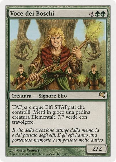 Voice of the Woods Italian Voce dei Boschi Magic Encyclopedia 2005 (Salvat/Hachette) Magic card