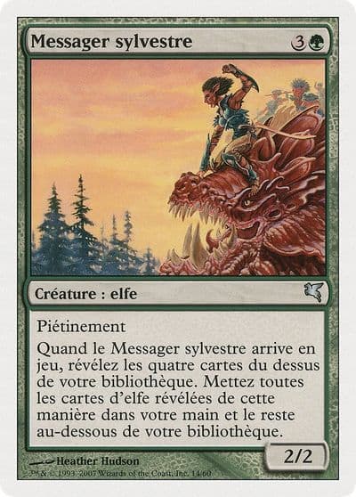 Sylvan Messenger French Messager sylvestre Magic Encyclopedia 2005 (Salvat/Hachette) Magic card
