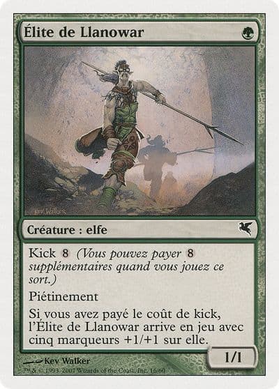 Llanowar Elite French Elite de Llanowar Magic Encyclopedia 2005 (Salvat/Hachette) Magic card