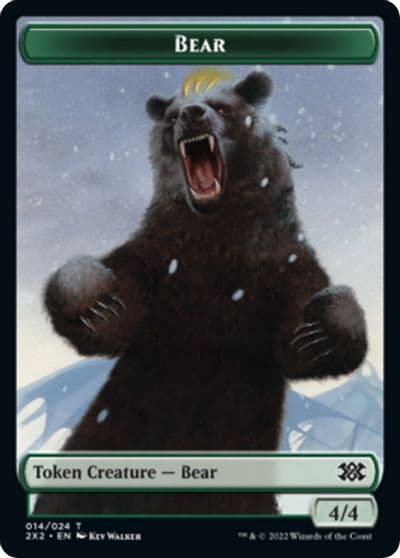 Bear Eldrazi Scion Double Sided Token Double Masters 2022 Magic card