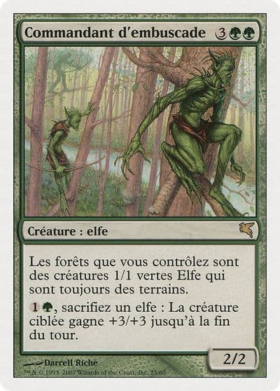 Ambush Commander French Commandant dembuscade Magic Encyclopedia 2005 (Salvat/Hachette) Magic card