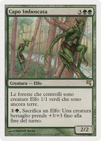 Ambush Commander Italian Capo Imboscata Magic Encyclopedia 2005 (Salvat/Hachette) Magic card
