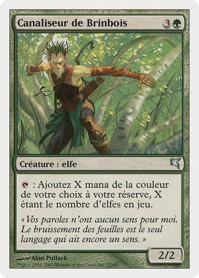 Wirewood Channeler French Canaliseur de Brinbois Magic Encyclopedia 2005 (Salvat/Hachette) Magic card
