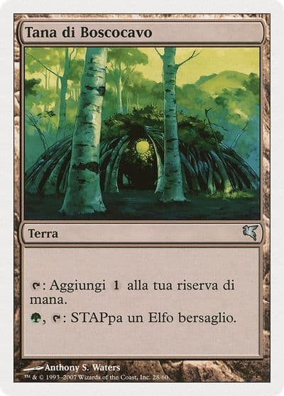Wirewood Lodge Italian Tana di Boscocavo Magic Encyclopedia 2005 (Salvat/Hachette) Magic card